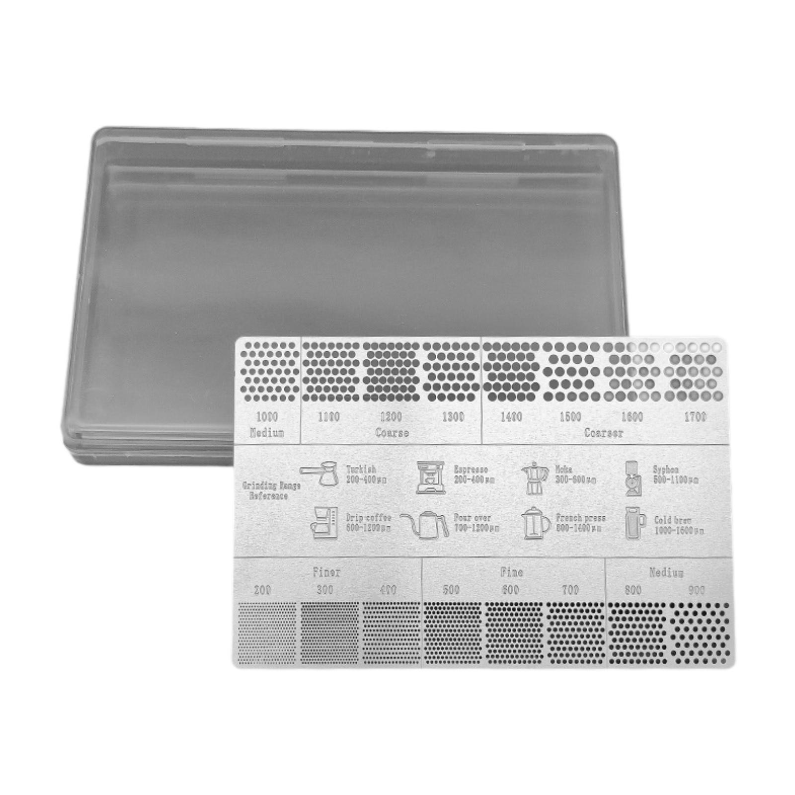 Magideal - Tarjeta De Referencia Para Café, Regla De Tamaño De Café, Resistente A La Oxidación, Regla De Medición Profesional Para Cocina, Bar, Hogar, Cafetería.