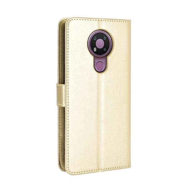 Funda tipo libro para Nokia 3.4, cartera todo‑en‑uno, funda multifuncional con tarjetero y correa de muñeca desmontable