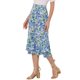 thumbnail image 4 of INSPIRE CHIC Faldas de Chifón para Mujer Cintura Elástica Volantes en Capas Faldas Midi Florales Azul Marino-Floral M, 4 of 6