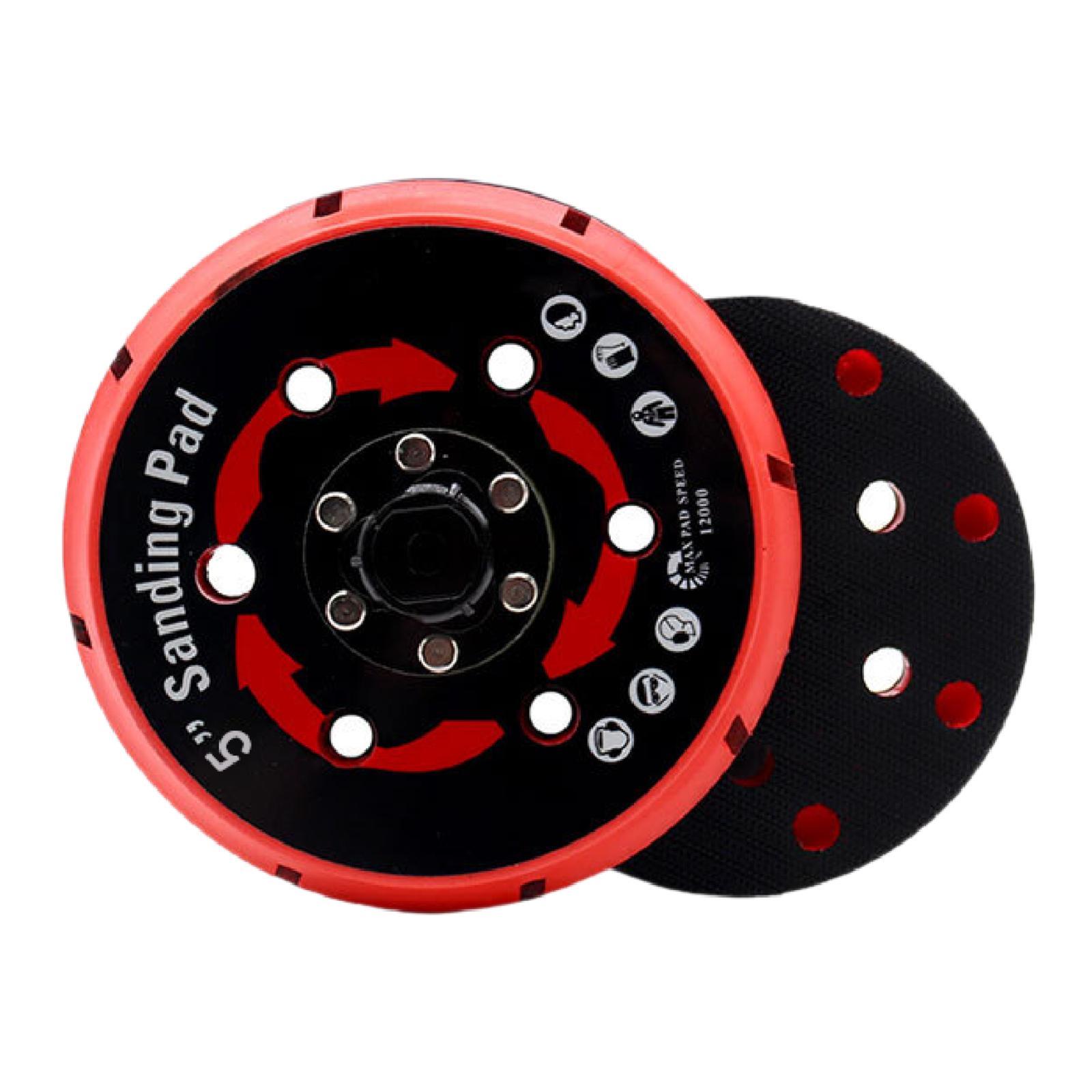 Magideal - Accesorios De Placa De Respaldo De Almohadilla De Lijado Accesorios Convenientes Gancho De Repuesto Versátil Y Bucle Múltiple Para Carpintería Automát 5 Pulgadas