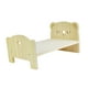 thumbnail image 1 of Mini Muebles Para Casa De Muñecas, Cama De Madera A Escala 1/6 Para Dormitorio De Muñecas, Oso Durmiente, 1 of 4