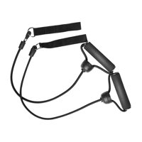 Magideal - 2 Bandas De Resistencia Para Trampolín, Bandas De Ejercicio Con Asas, Cuerda De Tensión, Cómodos Puños Para Brazos, Cuerda Elástica Para Interiores Y