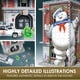 thumbnail image 5 of Puzzle 3D Wrebbit3D Ghostbusters Firehouse Headquarters, 500 unidades, 5 of 6