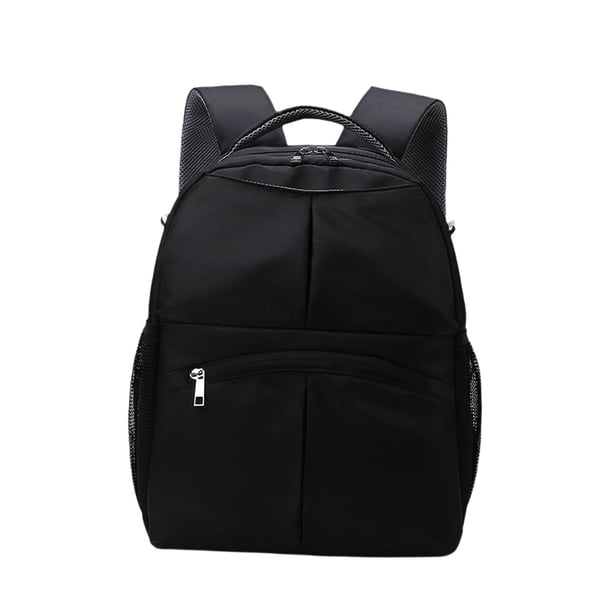 Bolsa de pañales para bebé Compartimento para artículos secos y húmedos Elementos esenciales de viaje Bolsas para bebés para negocios Negro