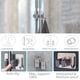 thumbnail image 3 of 1/4pcs Mop Broom Holder No Drill Bit SUS304 Stainless Steel Mop Broom Organizer Wall Mount Heavy Duty Hook Hanger Storage Rack Self Adhesive For Bathroom Kitchen Office Silver Kitchen Supplies, 3 of 4