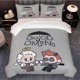 thumbnail image 1 of 3pcs Good Omen Anime Image Illustration Bedding Duvet Cover and Pillowcases with Multicolor Prints, 1 of 5