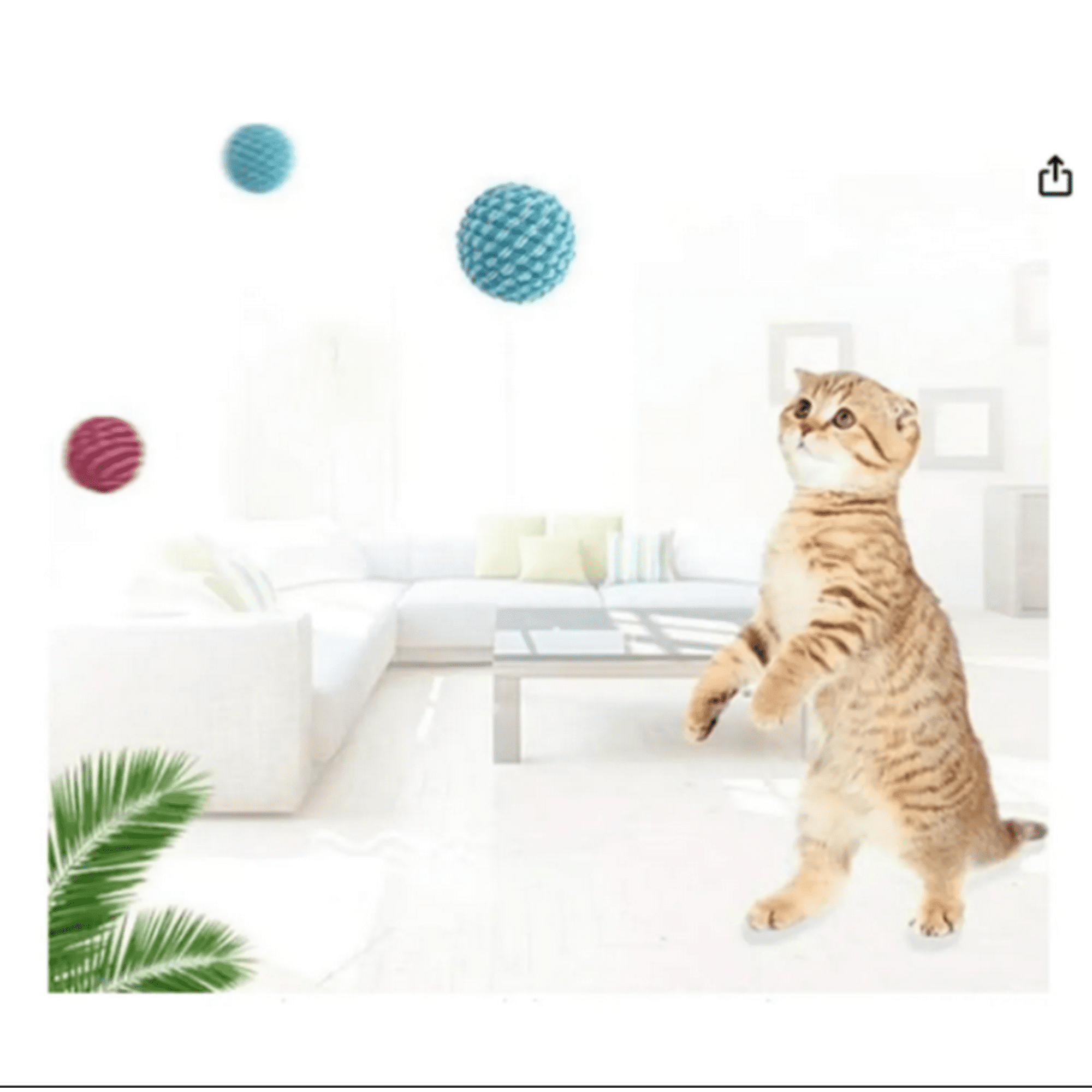 Genérico - Juguete Para Gatos Set 4 Bolas De Hilo