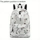 thumbnail image 3 of 1pc New School Bag Womens Student Polyester Waterproof Backpack, Fashion Leaves Pattern Printing Backpack, Large-capacity Travel Bag, 3 of 4
