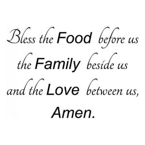 Rienda Libre Graphics - Decomural Bless The Food Before Prayer Ws-42907