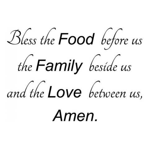 Rienda Libre Graphics - Decomural Bless The Food Before Prayer Ws-42907