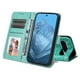 thumbnail image 2 of Funda tipo cartera FOXDOCK para Google Pixel 9 , diseño girasol en relieve, cuero PU, cierre magnético, soporte y tarjetero, 2 of 5
