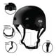 thumbnail image 5 of Casco Ajustable Streetrunner Bicicleta Skate Patines Adulto negro L, 5 of 5