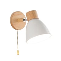 Ioensy - Lámpara De Pared Nórdica Aplique Giratorio Para Restaurante Baño Sala De Estar Blanco