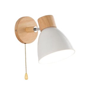 Ioensy - Lámpara De Pared Nórdica Aplique Giratorio Para Restaurante Baño Sala De Estar Blanco