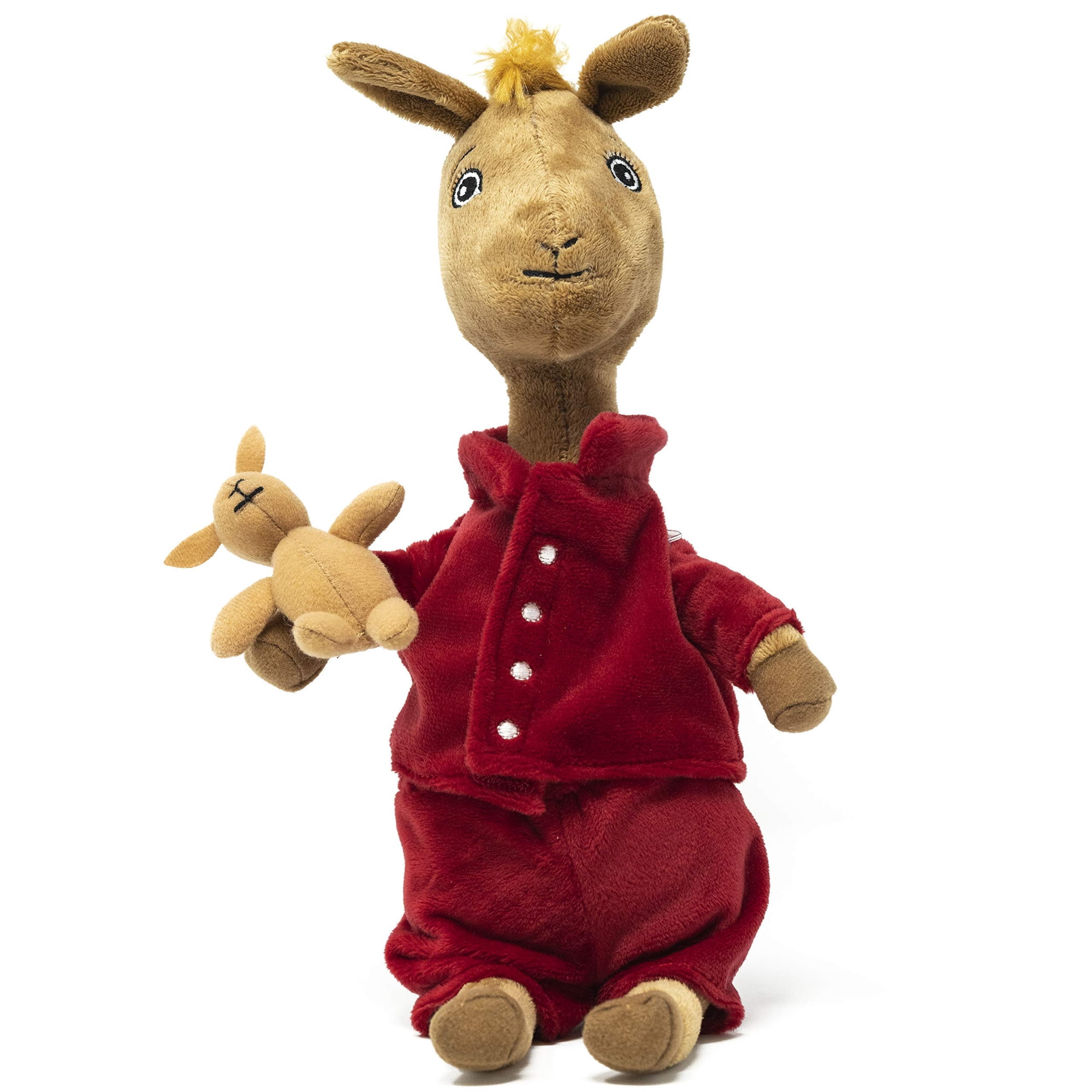 Pijama Rojo Llama Con Forma De Animal De Peluche Kids Preferred, 33 Cm