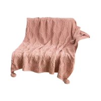 Genérica - Manta Suave Con Pompones, Estilo Y Comodidad D4