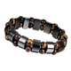 thumbnail image 4 of Pulsera de terapia magnética de hematita de energía de metal, 2 capas, piedras de ojo de tigre, 4 of 5