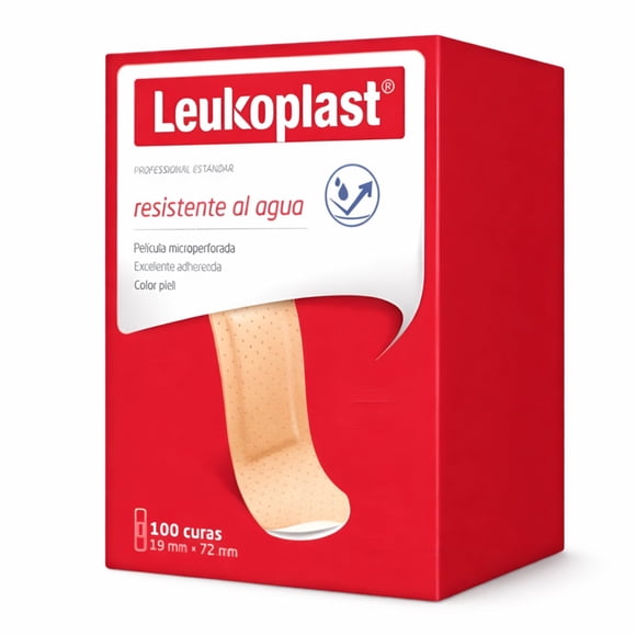 Parche Curita Leukoplast Estándar 19 x 72 mm | Caja x100 unidades