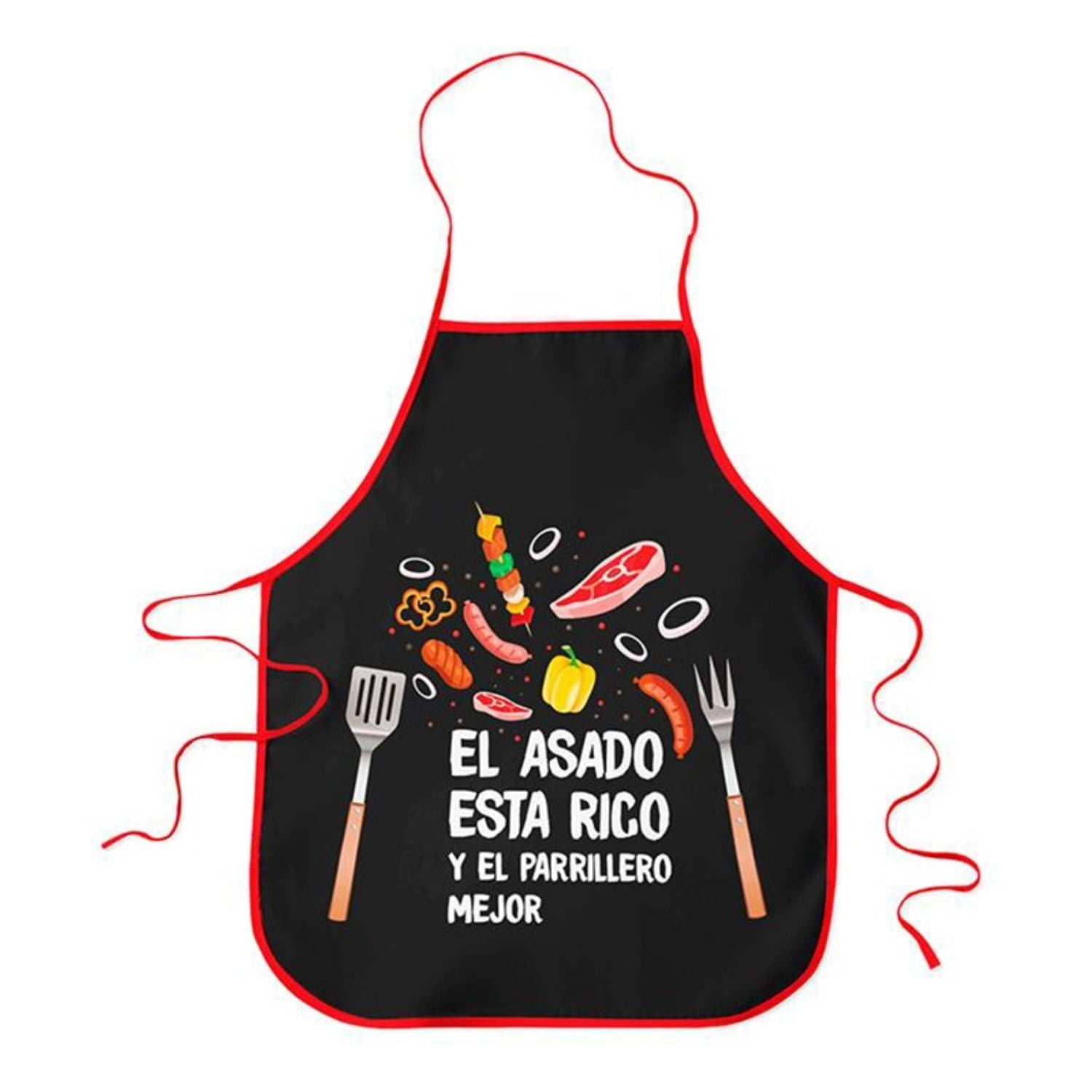 Palermo - Pack X 4 Delantal Cocina /anticucho Negro –