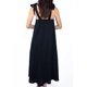 thumbnail image 3 of Jess de Meiko Vestido Maxi de Mujer con Tirantes Ajustables Cuello Fruncido Vestido Tant Negro XL, 3 of 6