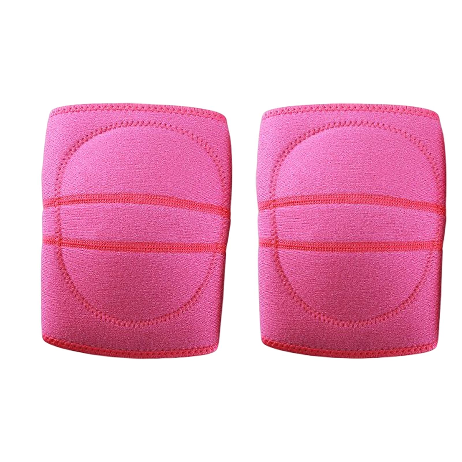 Magideal - Rodillera, Soporte De Rodillera Transpirable, Protector De Manga De Sentadillas De Entrenamiento Para Hombres Y Mujeres Para Baloncesto, Levantamiento Rosa Roja