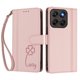 thumbnail image 3 of Funda Cartera Trébol para Motorola Moto G77 con Ranuras Tarjetas y Carga Inalámbrica Rosa, 3 of 6