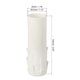 thumbnail image 2 of Uxcell 30x100mm Cubierta de Portalámparas de Vela Base de Candelabro para Candelabro de Estilo Europeo Blanco Paquete de 10, 2 of 6