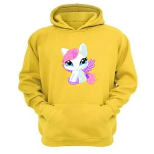 Genérico - Polerón Canguro Mi Pequeño Pony Amarillo Talla Xl Unisex
