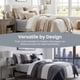 thumbnail image 3 of Sábana Ajustable, Sábanas de Cama de Poliéster con Ondas para Máxima Comodidad y Durabilidad en Cualquier Configuración de Dormitorio Gris Claro 78.0x79.9 pulgadas, 3 of 5