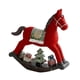 thumbnail image 1 of Estatua Navide?a Adorable, Adorno Artesanal De Mesa Para El Hogar, Estante, Sala De Estar, Caballo Mecedor Rojo, 1 of 5