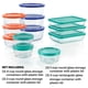 thumbnail image 3 of Recipientes Pyrex para almacenamiento de alimentos, paquete de 12 tapas sin BPA, 3 of 6