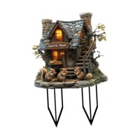 Magideal - Letrero Decorativo Para Césped Con Forma De Ardilla Para Jardín, Adorno Creativo, Accesorios De Jardín De Acrílico 2D, Letrero Para Patio, Estaca Para