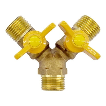 Conector de Manguera de Gas de 2 Vías Válvula de Controlador de Carpintero