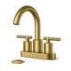 thumbnail image 1 of Grifo de baño FORIOUS, oro cepillado, 2 manijas, arco alto, 1 of 9