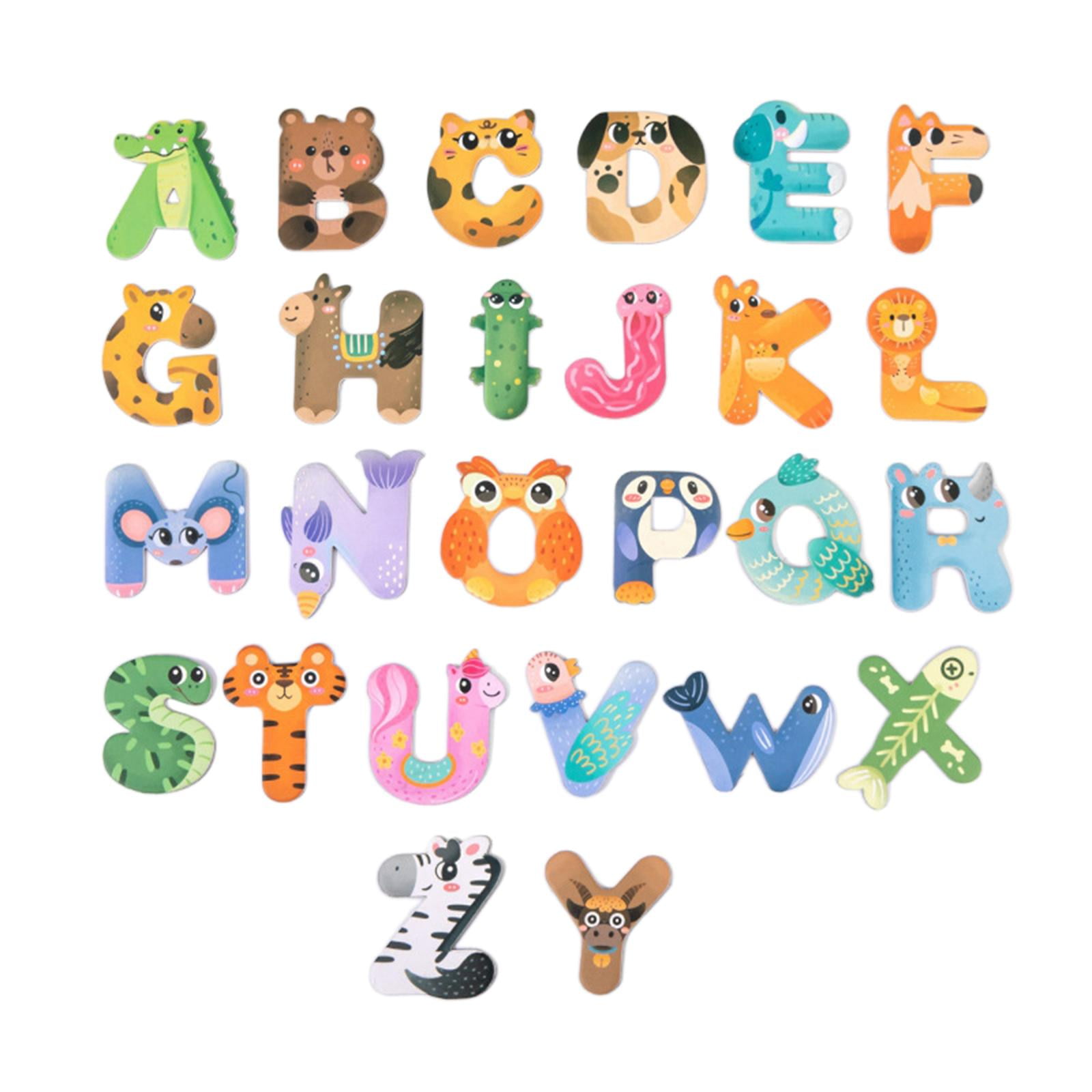 Bothyi - Juego De Letras Magnéticas, Juego De Ortografía, Imanes De Nevera Para Nevera, Animales Para Niños