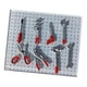 thumbnail image 5 of Juego De 8 Herramientas De Garaje Para Coche, Escala 1/64, Miniherramientas De Reparación De Modelos Arquitectónicos, Color Rojo, 5 of 5