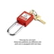 thumbnail image 5 of Candado de seguridad QWORK rojo con etiqueta de bloqueo con 10 candados y 20 llaves, 5 of 8