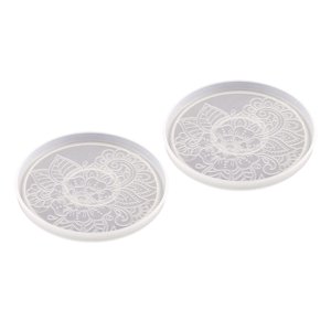 Bothyi - Molde De Silicona Para Posavasos De 2 Piezas, Moldes Para Posavasos De Resina Epoxi, Decoración Del Hogar