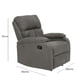 thumbnail image 3 of Berger Reclinable Moderno Matheus de Lino Gris, 3 of 7