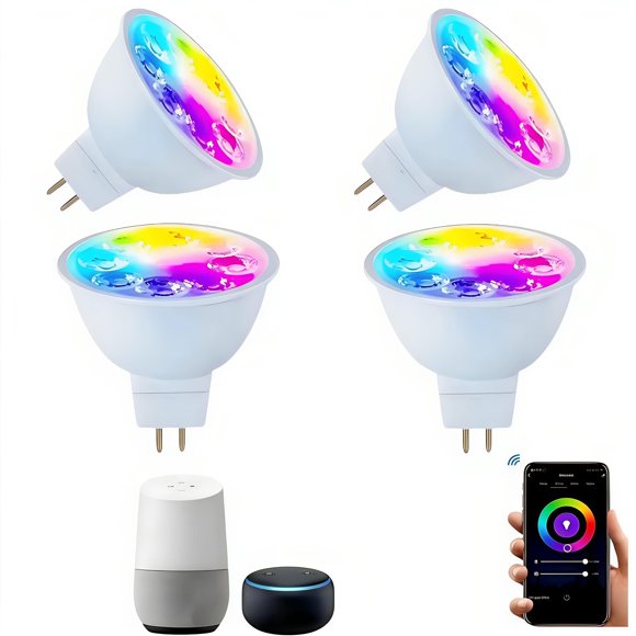 Bombilla LED RiJinDuoJin MR16 GU5.3 WiFi Bluetooth RGB
