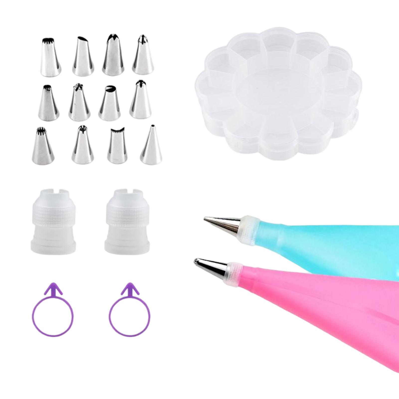 Magideal - Boquilla Multiusos Para Manga Pastelera, Suministros De Cocina, Herramienta De Bricolaje, Decoración Práctica, Herramientas De Decoración De Pasteles 17 Piezas