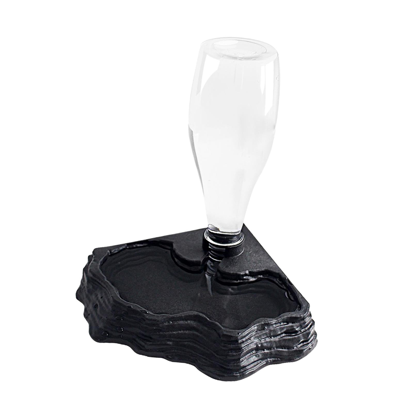 Dispensador Automático De Agua Para Reptiles, Terrario Para Dragones Barbudos, Tortugas, Ranas, Color Negro