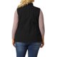 thumbnail image 5 of Agnes Orinda Chaquetas de Chaleco sin Mangas con Cordón en la Cintura con Cremallera y Botones para Mujer de Talla Grande 2X Negro, 5 of 9
