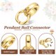 thumbnail image 3 of Uxcell 2 Piezas de Anillas para Hacer Joyas, Conector de Anilla de Colgante de 12.5mm Doble Anilla para Pulseras, Collares, Colgantes, Encanto Colgante, Manualidades DIY, Oro, 3 of 6