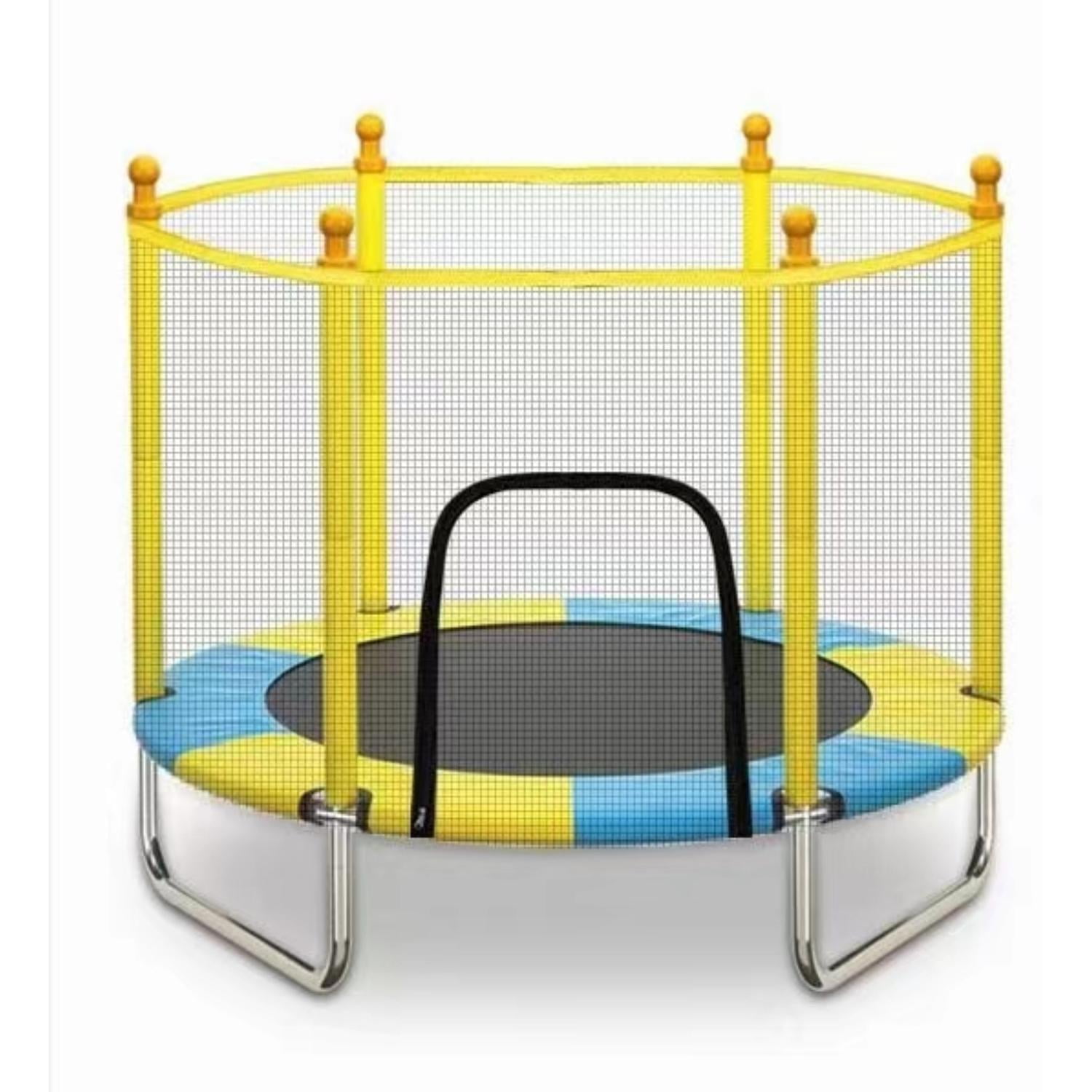 Cama Elastica Saltarina Deluxe Malla Protección Trampolin Amarillo