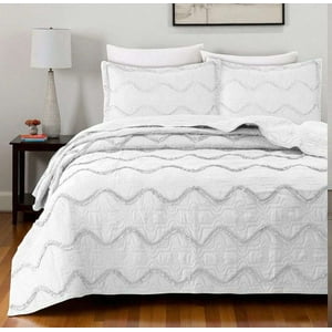 Oem - Cubrecama Y Fundas Con Faralado Dos Plazas Dormitorio 4