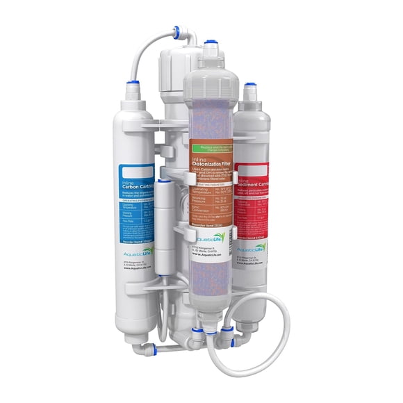 Sistema de filtro de agua Aquatic Life RO Buddie 4-Stage 50GPD