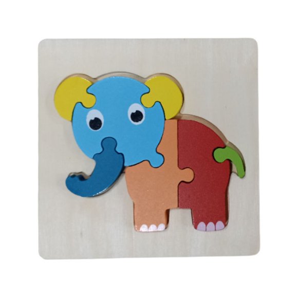 Puzzle Rompecabeza Didactico Elefante niños
