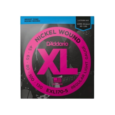 D'Addario - Encordado Bajo Electrico 5 Cuerdas Exl1705 Daddario