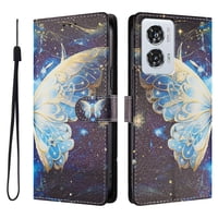 Foxdock Funda Tipo Cartera Para Motorola Edge 50 Fusion Con Soporte Y Correa – Diseño De Patrones Lindos